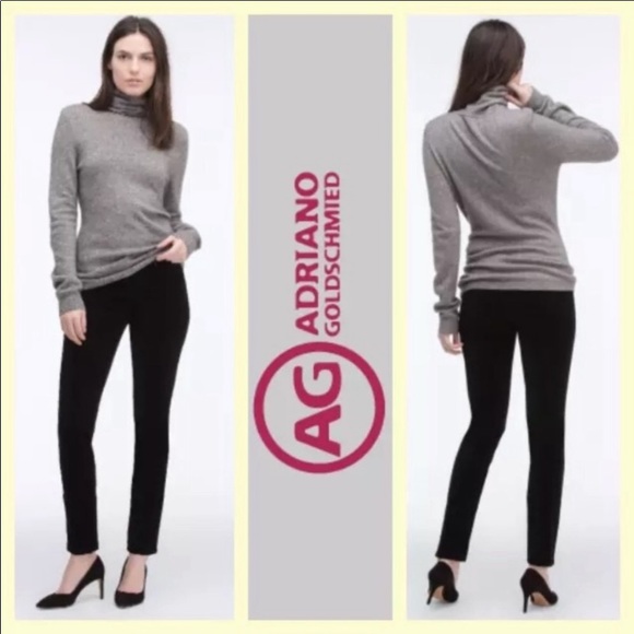 Ag Adriano Goldschmied Denim - A/G stilt Black cigarette leg corduroy jeans 28